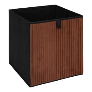 Pojemnik Corduroy Box sztruks miedziany składany 30×30 cm 993093 Pojemnik Corduroy Box sztruks miedziany składany 30×30 cm 993093