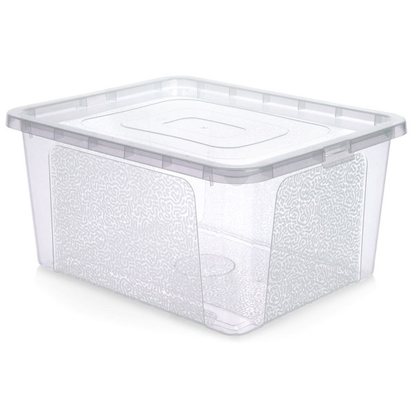 Pojemnik do przechowywania 20 l Vilde plastikowy box pudełko z pokrywą 192766
