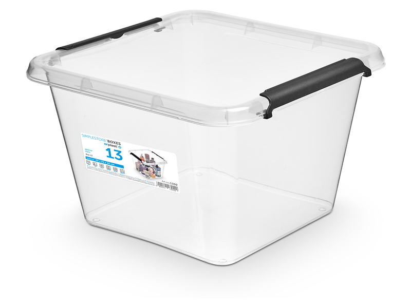 Pojemnik do przechowywania Simple 13 l transparentny 57368