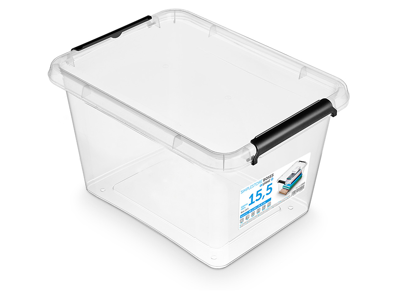 Pojemnik do przechowywania Simple 15,5 l transparentny 47080
