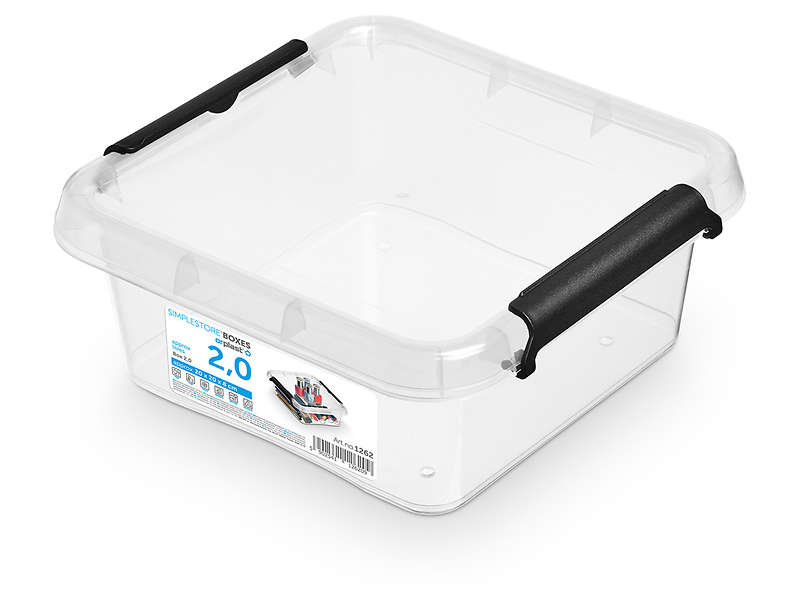 Pojemnik do przechowywania Simple 2 l transparentny 47076