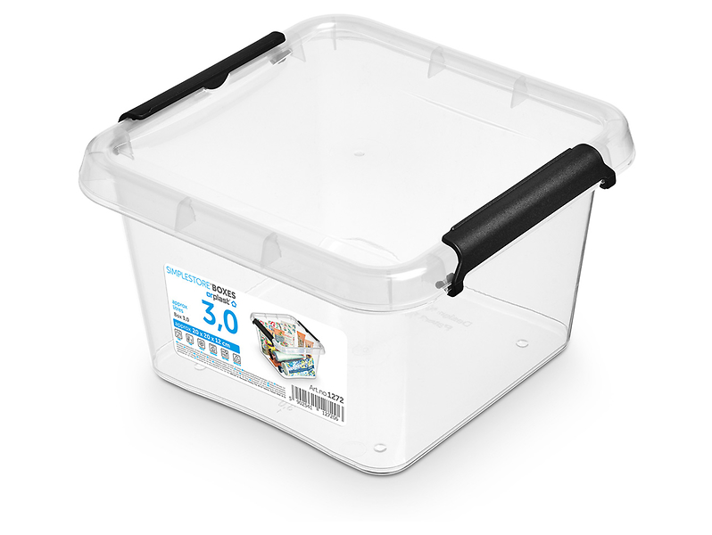 Pojemnik do przechowywania Simple 3 l transparentny 47077