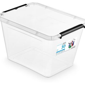 Pojemnik do przechowywania Simple 30 l transparentny 57369 Pojemnik do przechowywania Simple 30 l transparentny 57369