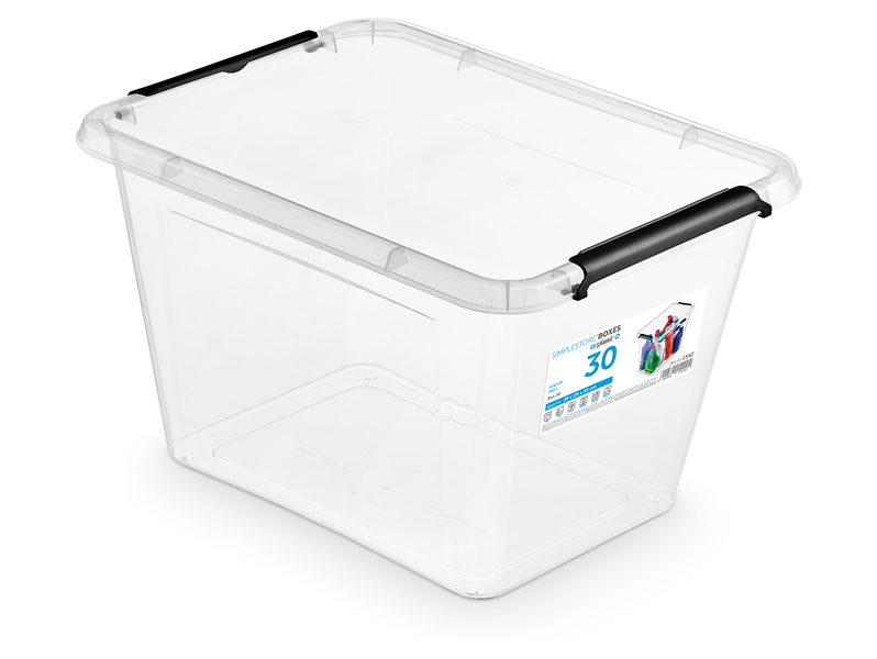 Pojemnik do przechowywania Simple 30 l transparentny 57369