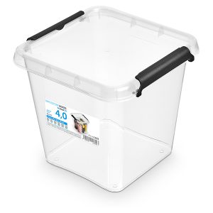 Pojemnik do przechowywania Simple 4 l transparentny 47078 Pojemnik do przechowywania Simple 4 l transparentny 47078