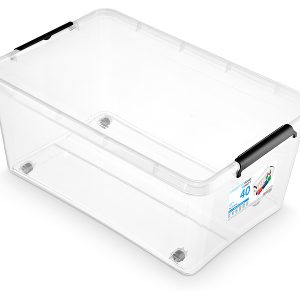 Pojemnik do przechowywania Simple 40 l transparentny 47081 Pojemnik do przechowywania Simple 40 l transparentny 47081
