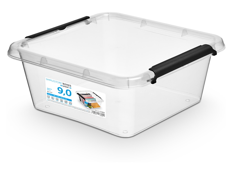 Pojemnik do przechowywania Simple 9 l transparentny 57367
