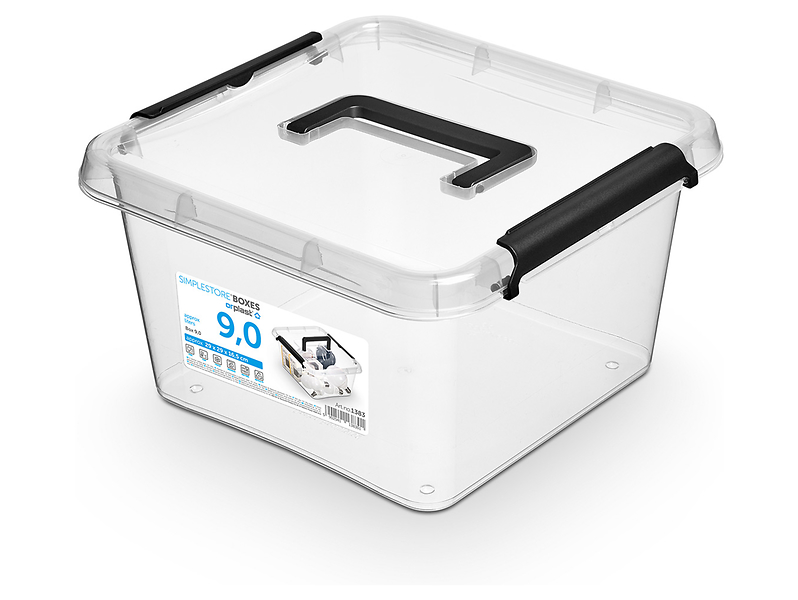 Pojemnik do przechowywania Simple 9 l transparentny 47079