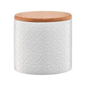 Pojemnik kuchenny Tuvo mozaika z bambusową pokrywką 670 ml 106589 Pojemnik kuchenny Tuvo mozaika z bambusową pokrywką 670 ml 106589