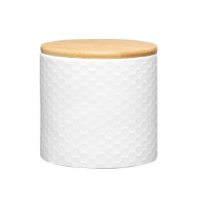 Pojemnik kuchenny Tuvo z bambusową pokrywką biały 670 ml 106591 Pojemnik kuchenny Tuvo z bambusową pokrywką biały 670 ml 106591