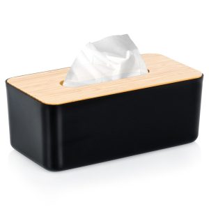 Pojemnik na chusteczki czarny 24x13x9,5 cm 792773 Pojemnik na chusteczki czarny 24x13x9,5 cm 792773