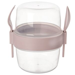 Pojemnik na jogurt z łyżeczką lunchbox kubek 370 ml 197964 Pojemnik na jogurt z łyżeczką lunchbox kubek 370 ml 197964