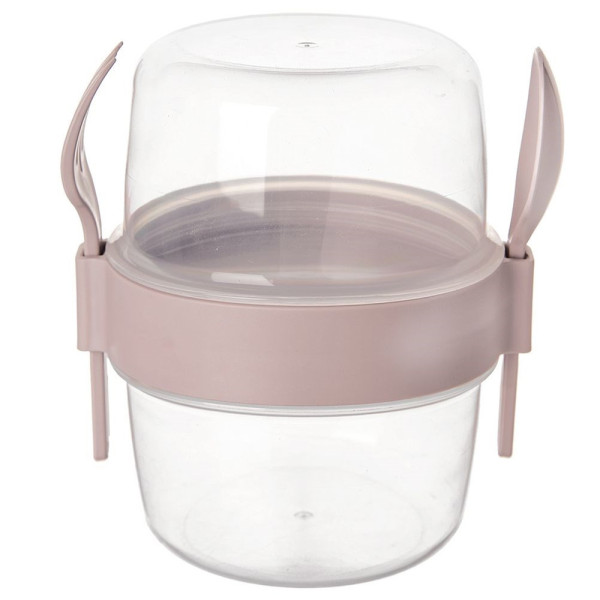 Pojemnik na jogurt z łyżeczką lunchbox kubek 370 ml 197964