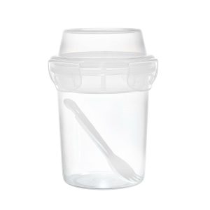 Pojemnik na lunch kubek 350 ml z 2 przegródkami i sztućcami 716232 Pojemnik na lunch kubek 350 ml z 2 przegródkami i sztućcami 716232