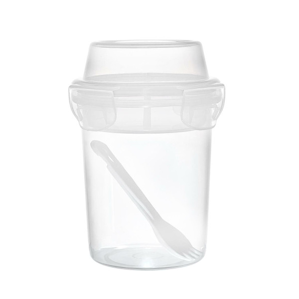 Pojemnik na lunch kubek 350 ml z 2 przegródkami i sztućcami 716232