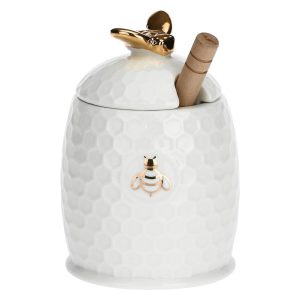 Pojemnik na miód z łyżeczką Aperegina Oro – Biały, 500 ml 670262 Pojemnik na miód z łyżeczką Aperegina Oro – Biały, 500 ml 670262