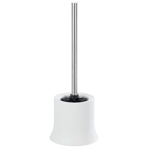 Pojemnik na szczotkę BASIC WHITE + szczotka WC, WENKO 149593 Pojemnik na szczotkę BASIC WHITE + szczotka WC, WENKO 149593
