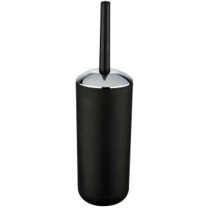 Pojemnik na szczotkę BRASIL BLACK + szczotka WC, WENKO 149555 Pojemnik na szczotkę BRASIL BLACK + szczotka WC, WENKO 149555