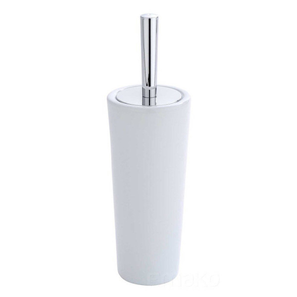 Pojemnik na szczotkę CONI WHITE + szczotka WC, WENKO 149590