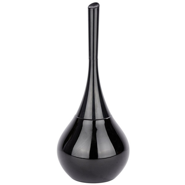 Pojemnik na szczotkę FLAKON BLACK + szczotka WC, WENKO 89474
