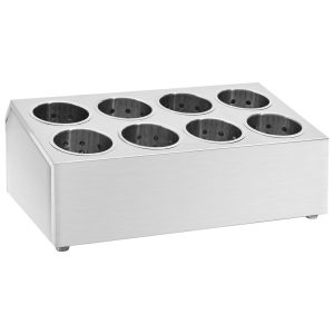 Pojemnik na sztućce Srebrny 50.5 x 30.5 x 20 cm Stal vidaXL 492265 Pojemnik na sztućce Srebrny 50.5 x 30.5 x 20 cm Stal vidaXL 492265