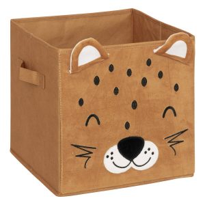 Pojemnik na zabawki z uszkami LEOPARD, 29 x 29 x 29 cm 383097 Pojemnik na zabawki z uszkami LEOPARD, 29 x 29 x 29 cm 383097