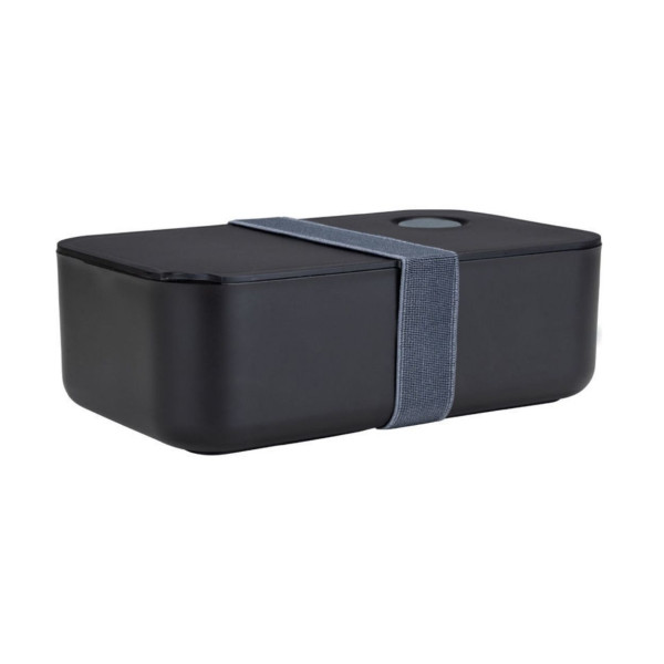 Pojemnik na żywność Midnight Black 1 l tworzywo sztuczne czarny z przegrodą 853971