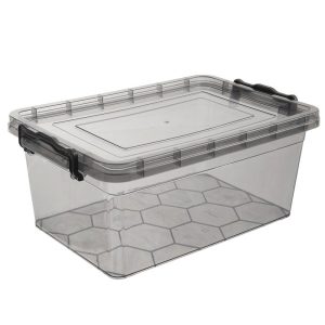 Pojemnik na żywność z klipsami GREY 14 l 193848 Pojemnik na żywność z klipsami GREY 14 l 193848