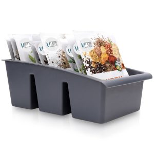 Pojemnik organizer na przyprawy szary 25x15x9 cm 799426 Pojemnik organizer na przyprawy szary 25x15x9 cm 799426