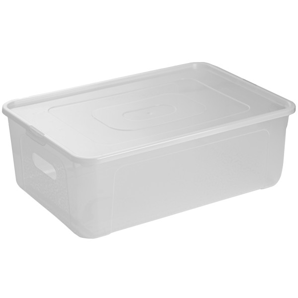 Pojemnik Plastikowy Z Pokrywą Pudełko Plastikowe 39x26x13,4 348079