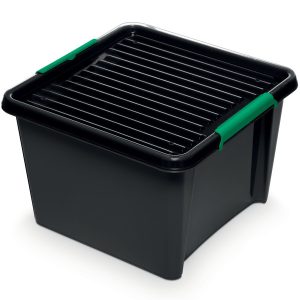 Pojemnik Pudło Plastikowe Z Pokrywą Eco a 25 L 377872 Pojemnik Pudło Plastikowe Z Pokrywą Eco a 25 L 377872