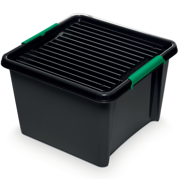 Pojemnik Pudło Plastikowe Z Pokrywą Eco a 25 L 377872