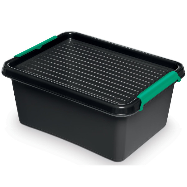 Pojemnik Pudło Plastikowe Z Pokrywą Eco Zamykane 12,5 L 377866