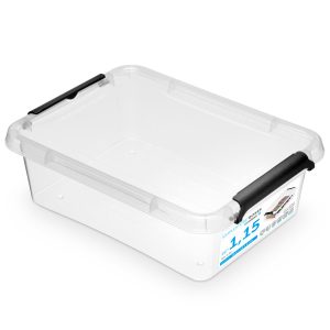 Pojemnik Pudło Plastikowe Z Pokrywą Zamykane 1,15 L 377900 Pojemnik Pudło Plastikowe Z Pokrywą Zamykane 1,15 L 377900