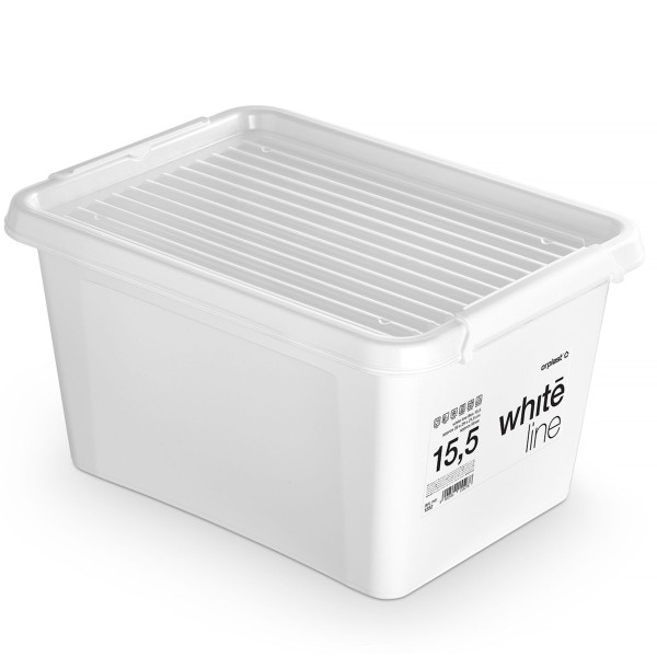 Pojemnik Pudło Plastikowe Z Pokrywą Zamykane 15,5 L 378159