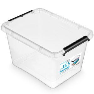 Pojemnik Pudło Plastikowe Z Pokrywą Zamykane 15,5 L 377889 Pojemnik Pudło Plastikowe Z Pokrywą Zamykane 15,5 L 377889