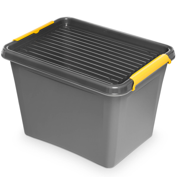 Pojemnik Pudło Plastikowe Z Pokrywą Zamykane 19 L 377916