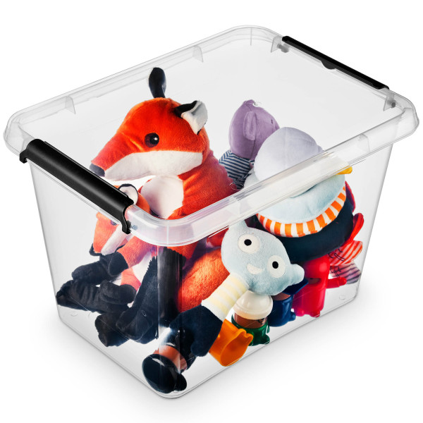 Pojemnik Pudło Plastikowe Z Pokrywą Zamykane 19 L 377907