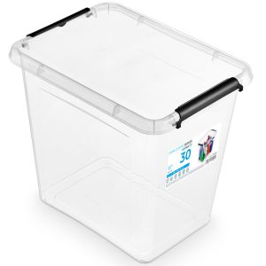 Pojemnik Pudło Plastikowe Z Pokrywą Zamykane 30 L 377870 Pojemnik Pudło Plastikowe Z Pokrywą Zamykane 30 L 377870