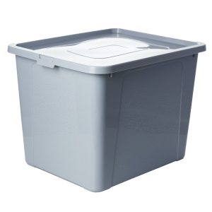 Pojemnik Pudło Plastikowe Z Pokrywą Zamykane 30 L Szary 377877 Pojemnik Pudło Plastikowe Z Pokrywą Zamykane 30 L Szary 377877