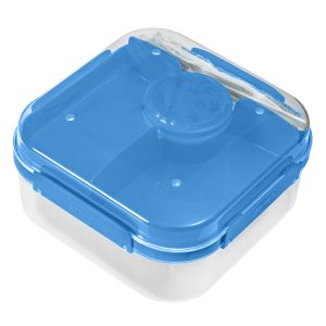 Pojemnik Śniadaniowy Plastikowy Śniadaniówka Lunch Box 1.6 L Niebieski 670046