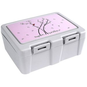 Pojemnik śniadaniowy ze sztućcami lunchbox SERCE 1 l 198029