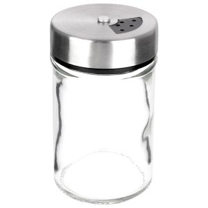 Pojemnik szklany na przyprawy z dozownikiem 100 ml 185401 Pojemnik szklany na przyprawy z dozownikiem 100 ml 185401