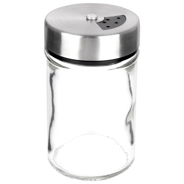 Pojemnik szklany na przyprawy z dozownikiem 100 ml 185401