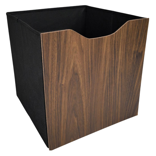 Pojemnik tkanina MDF brązowy składany do regału 30x30 cm 915674