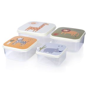Pojemniki na żywność dla dziecka lunchbox śniadaniówka 4szt. 193856 Pojemniki na żywność dla dziecka lunchbox śniadaniówka 4szt. 193856