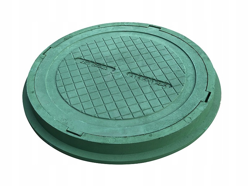 Pokrywa HD 80 Właz Szamba polimer GREEN zielona klapa do studzienki ogród 71575