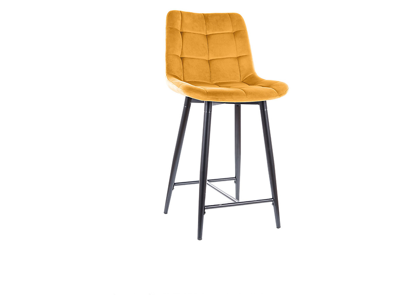 Półhoker Chic welurowy curry 48926