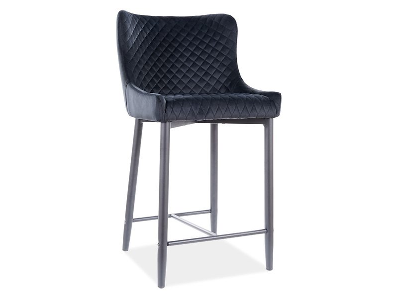 Półhoker Colin B velvet czarny 50973