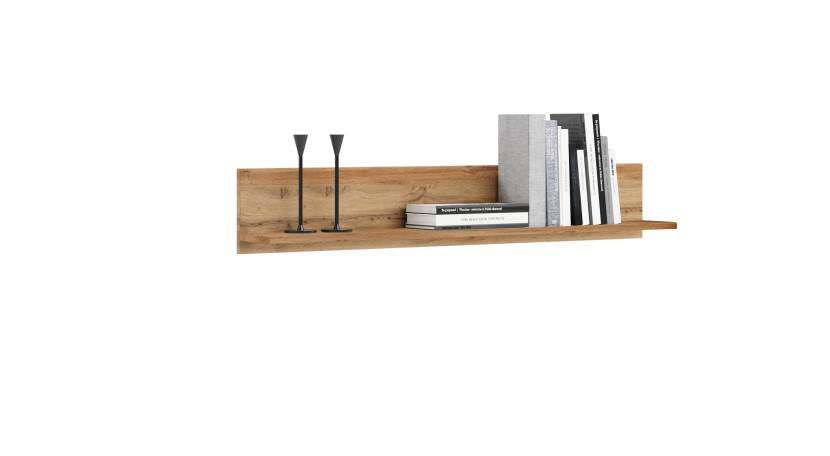 Półka 100 cm - dąb craft złoty 85628